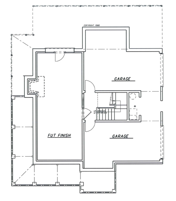 Lower Level image of ASHWORTH House Plan